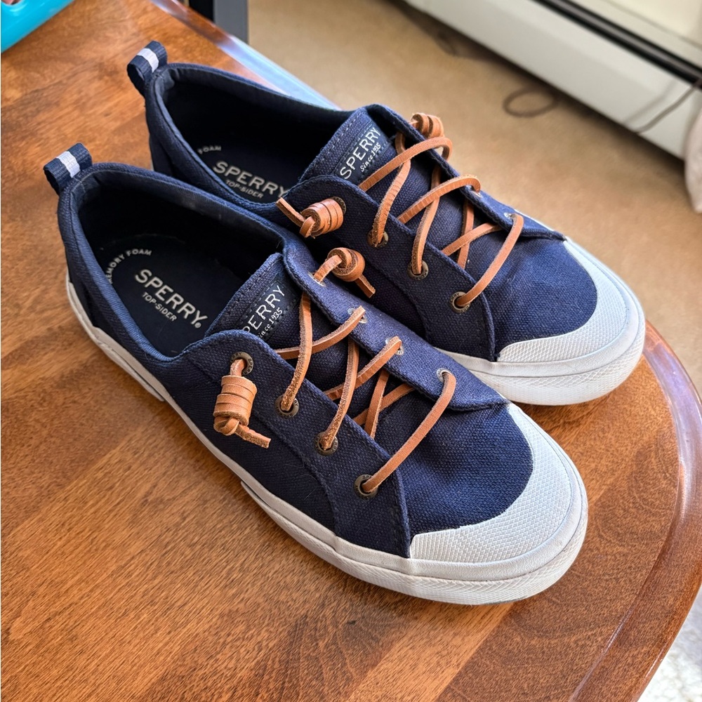 Sperry Navy Canvas Sneakers